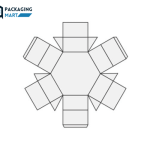 Hexagon Two-Piece Box Die Cut